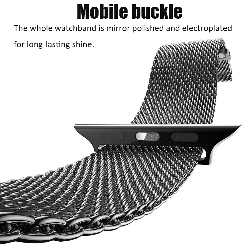 Apple Watch Milanese Metal Link Magnetic Band