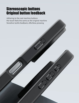 iPhone 16 Pro silicone transparent black bumper