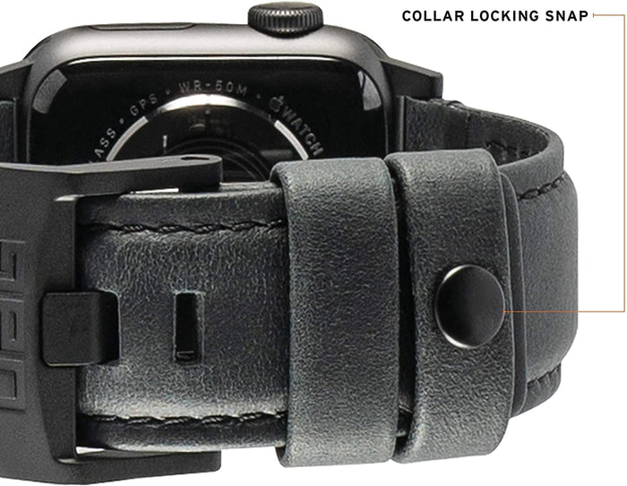 Apple Watch UAG Italian Leather - 44/45mm - Black