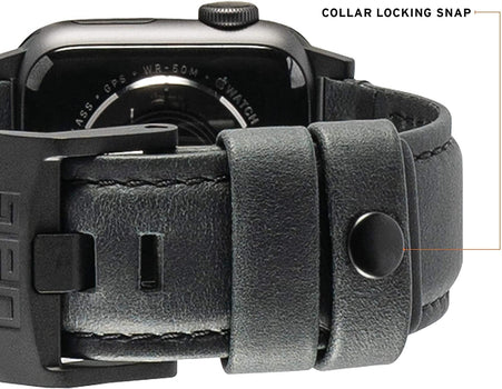 Apple Watch UAG Italian Leather - 44/45mm - Black