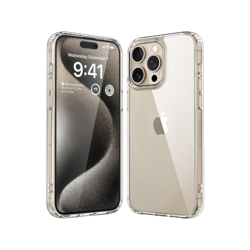 iPhone 15 Pro Max Transparent Hard Acrylic Anti-Yellowing Cover