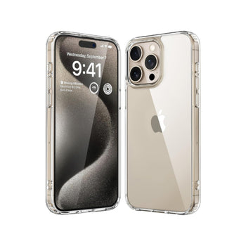 iPhone 15 Pro Max Transparent Hard Acrylic Anti-Yellowing Cover