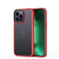 iPhone Silicone Translucent Case - Red x Black